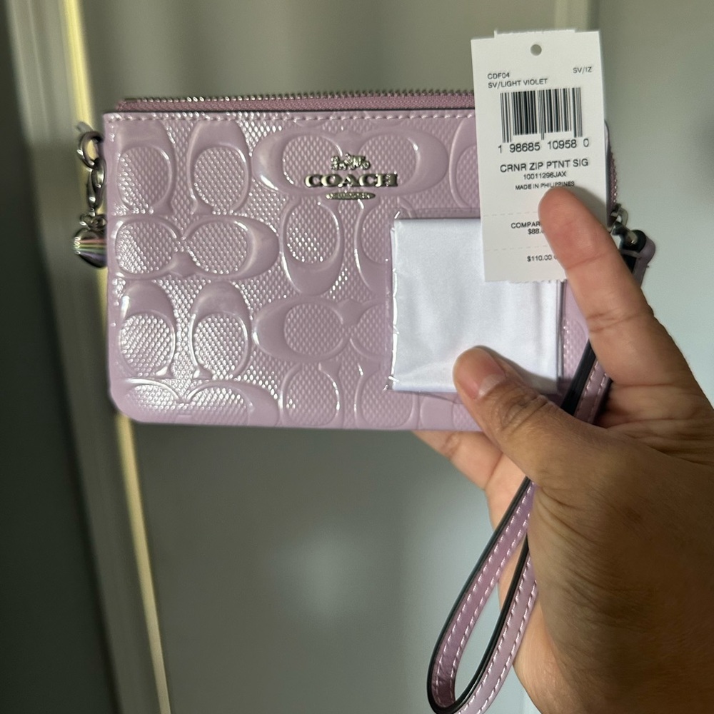 Coach Corner Zip Wristlet Wallet - Picture 3 of 10